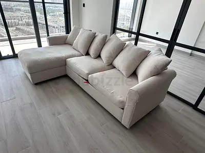 ikea gronlid lshape sofa bed beige like a brand new