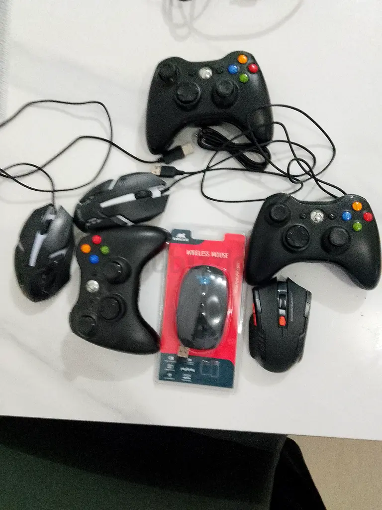 It contains all type of electronics from Xbox controllers to gaming mouse and wires