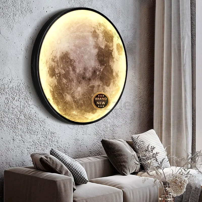 2092 - NALACAL Dimmable Moon Wall Light, 19.6 Inch Wall Light with Remote Control, Plug-in Modern LED632078947459871127