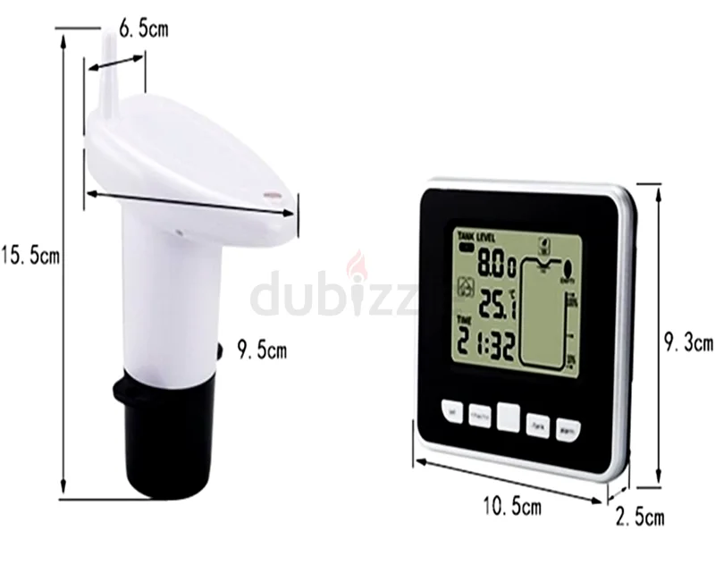 Water level indicator Wireless Ultrasonic Water Tank Liquid Level Meter Temperature Sensor63263517380353111