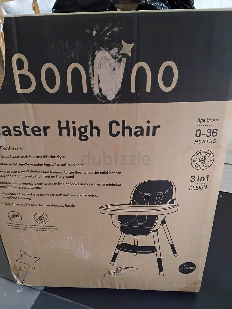 Bonfino Feaster 3-in-1 High Chair - Stylish and Functional!63205364820994111