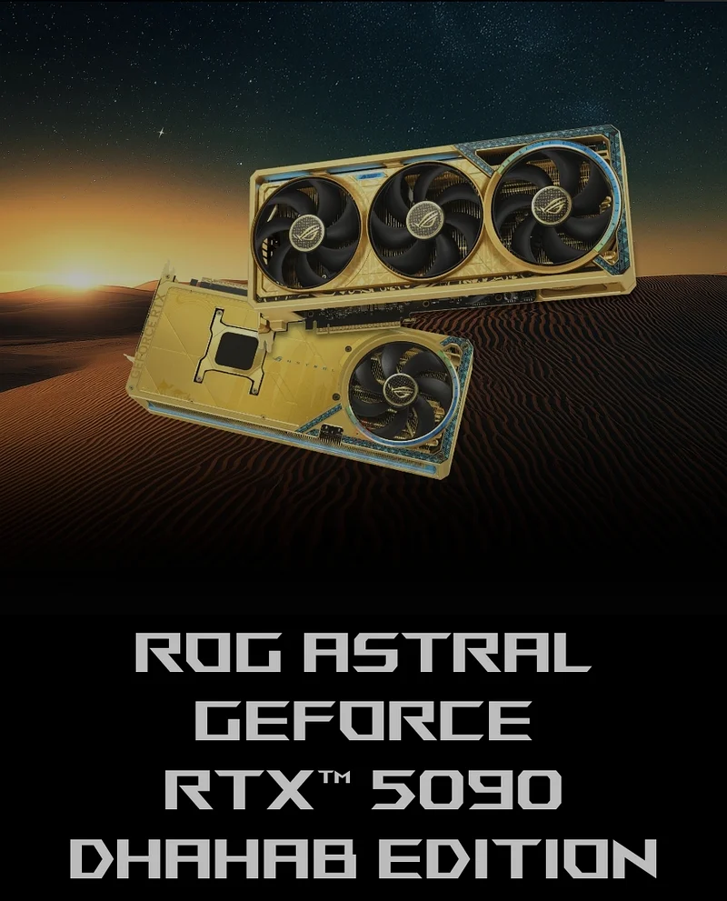 GPU + CASE ....Unleash the Power: ROG Astral GeForce RTX 5090 Dhahab Edition63262932325250111