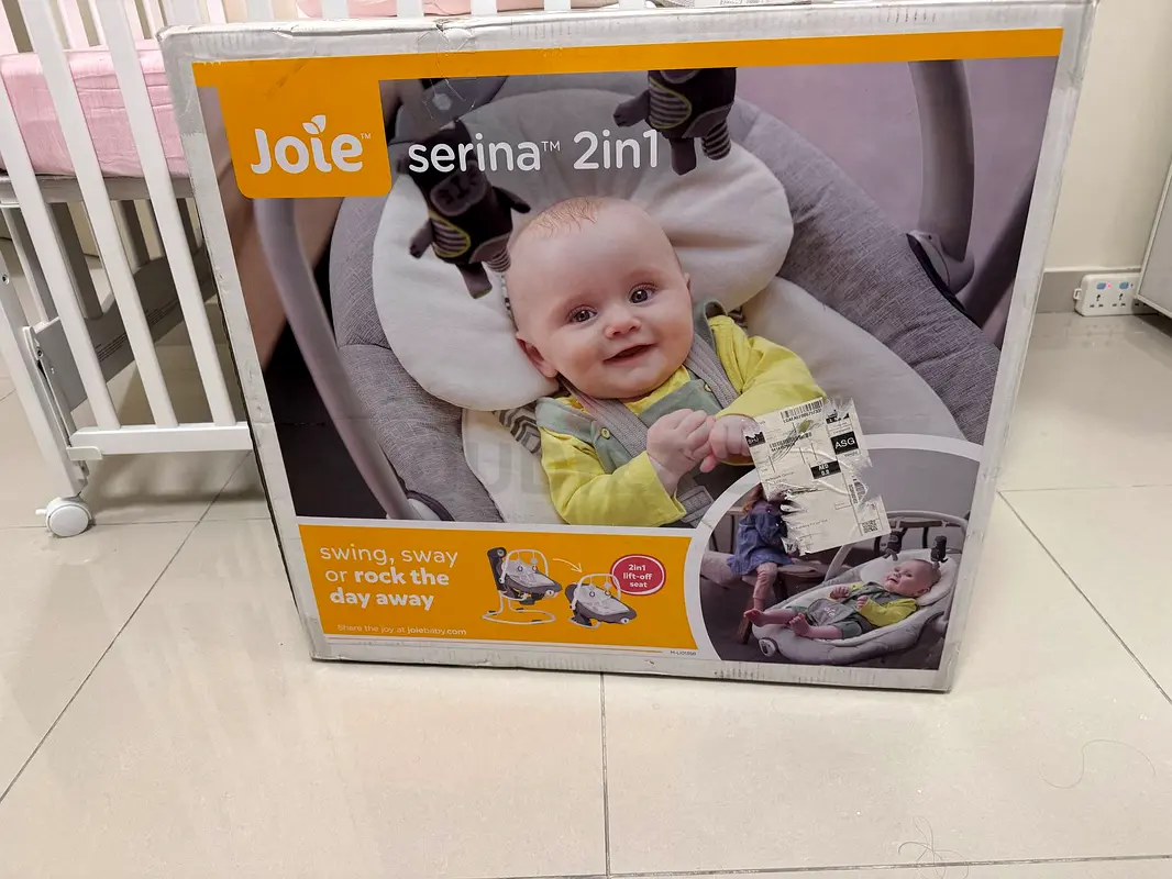 Brand new Joie Serina 2-in-1 Swing: Sway or Rock Your Baby in Style!