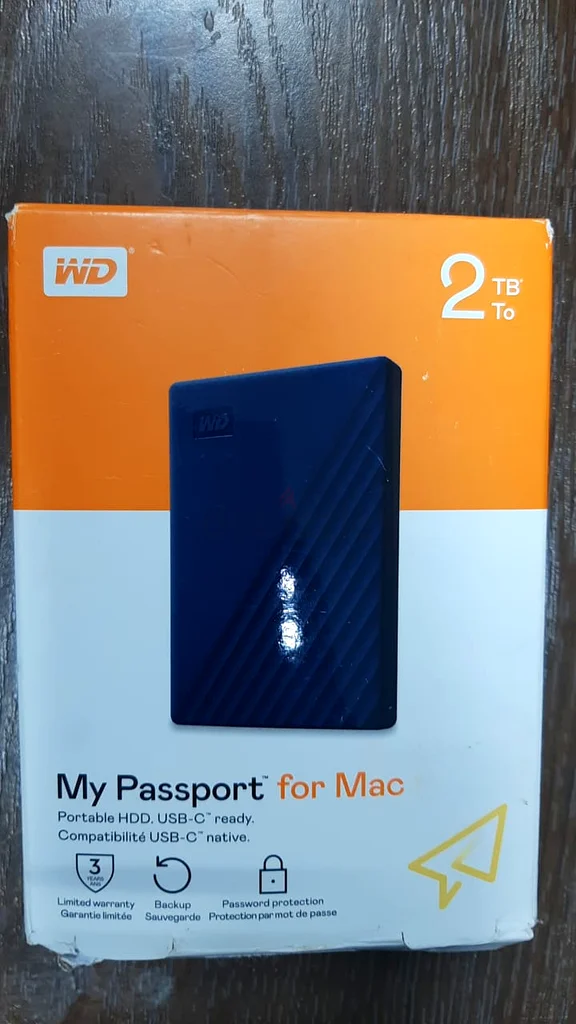 Western Digital Hard Drive My Passport For Mac Portable (WDBA2D0020BBL-WESN) 2TB Midnight Blue63258146540419111