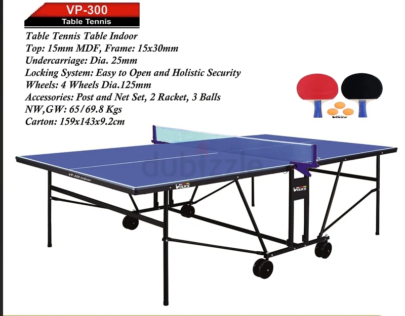 Tennis table indoor 15mm632529491614741116