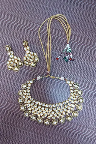 SPRING SALE! EXQUISITE Artificial Jewellery - Yellow Earrings Necklace Set