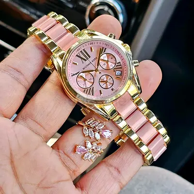 Stylish Michael Kors Watch with Elegant Rings