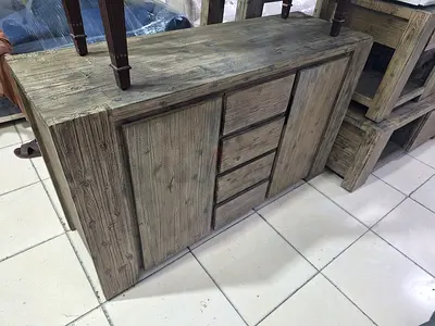 Solid wood side board