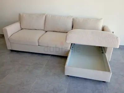 As perfect condition Ikea vimle lshape sofabed under storage