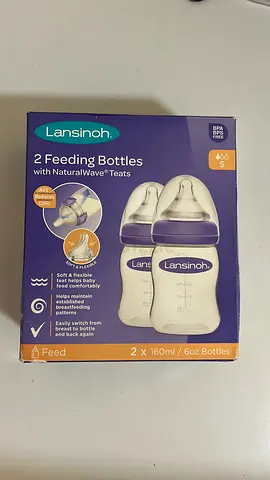 BRAND NEW - Lansinoh Baby bottles X2