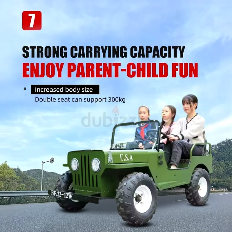 Mini jeep 48 v Electric PowerMachine 1500 watts with off road tyres63227281133826113