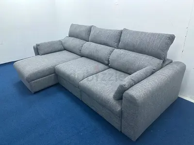 Selling Ikea Eskilstuna dark grey color lshape sofa bed with storage