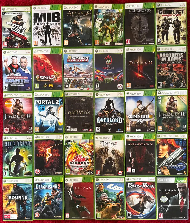 Xbox 360 games 55 dhs