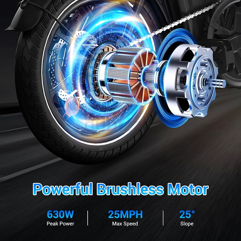 Wind Horse Folding e Bike with 288WH Removable Battery, 16 E Bikes for adults,1 YEAR WARRANTY63168051439746114