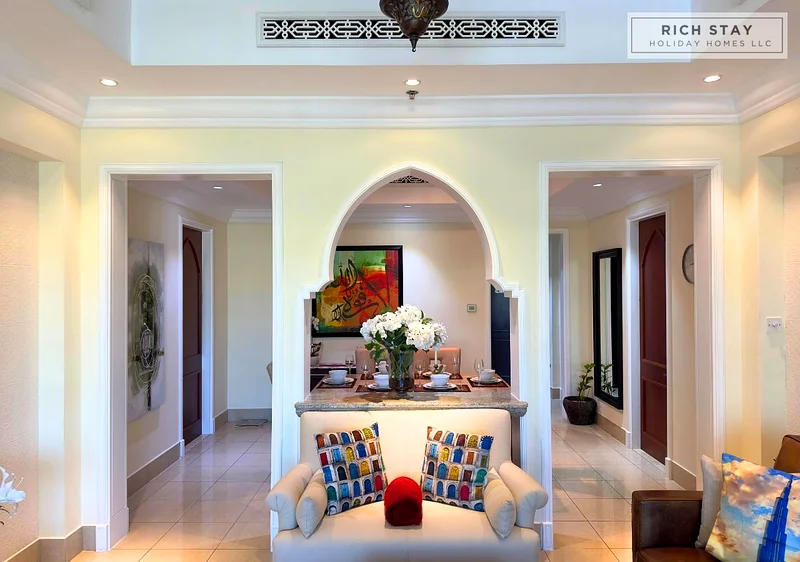 2BR in Souk Al-Bahr | Top Floor | Dubai Mall & Address Hotel view63817694003715113