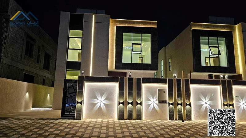 🌟 *Luxurious modern 5 bedroom villa in Al Helio 2, Ajman | Amazing pool, prime location & excellent finishes* 🌟63897523836675111