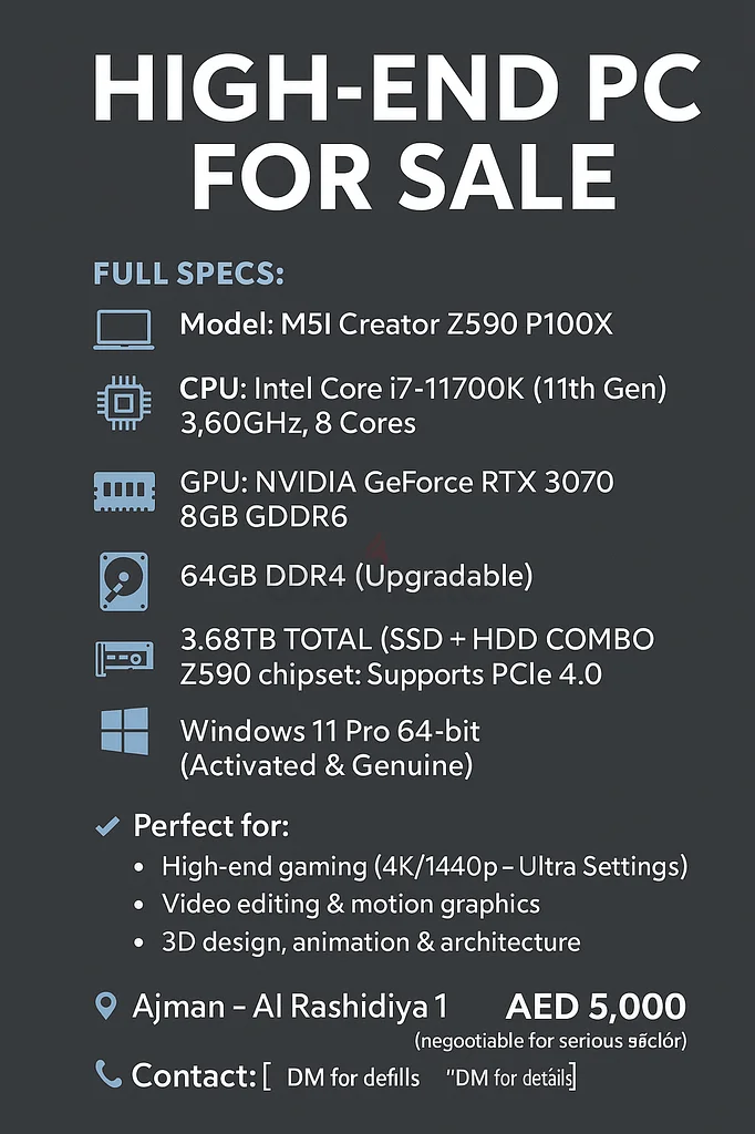 MSI Creator Desktop Z590 P100X - Powerhouse for Creators!63167580533250112