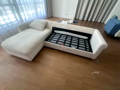 ikea vimle lshape sofa bed Beige brand new neat And Clean