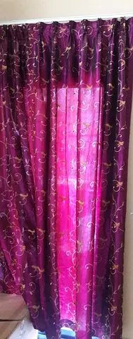 Elegant Purple Floral Curtains for Sale!