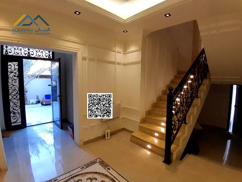 For sale, a large, luxurious villa in Al-Muwaihat 3 area. The sale includes water, electricity, and air conditioning.63871293355523113