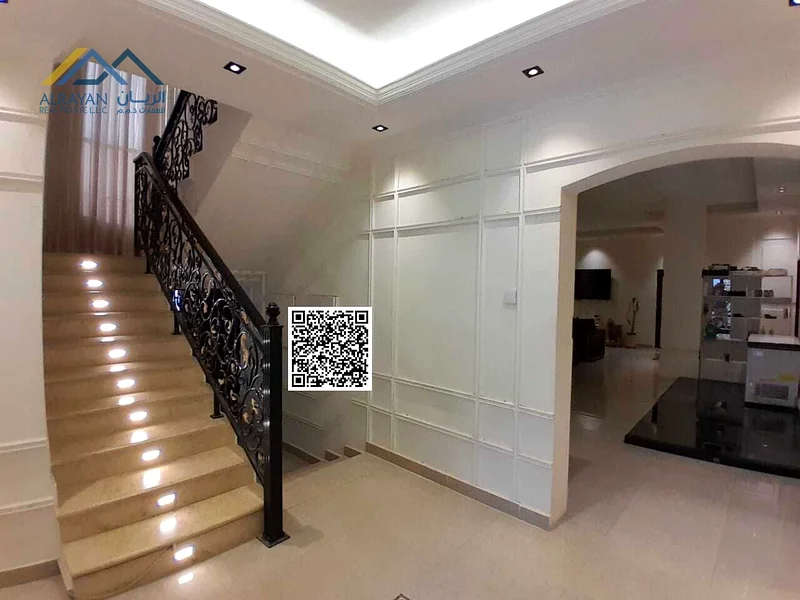 For sale, a large, luxurious villa in Al-Muwaihat 3 area. The sale includes water, electricity, and air conditioning.63871293355523112