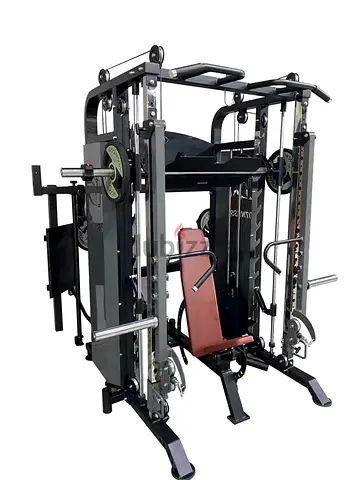 Multifunctional Smith Machine Trainer With Bench