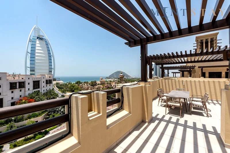 Modern 4BR w/ Full Burj Al Arab View  and Pvt Rooftop63828706684803113