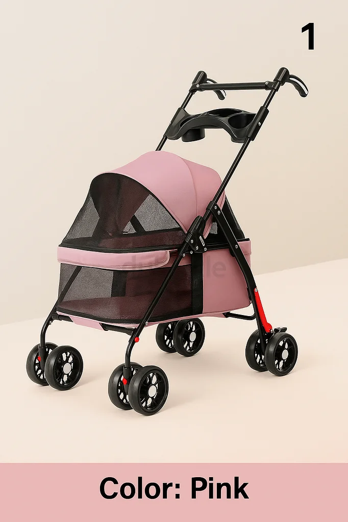Brand New Pink Pet Trolley – Lightweight  Convenient632321577086731125
