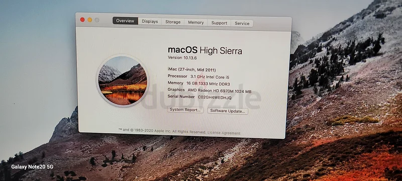 27 iMac 2011 - 1 تيرابايت SSD - ذاكرة 16 جيجابايت + ماوس ولوحة مفاتيح63256078403586110