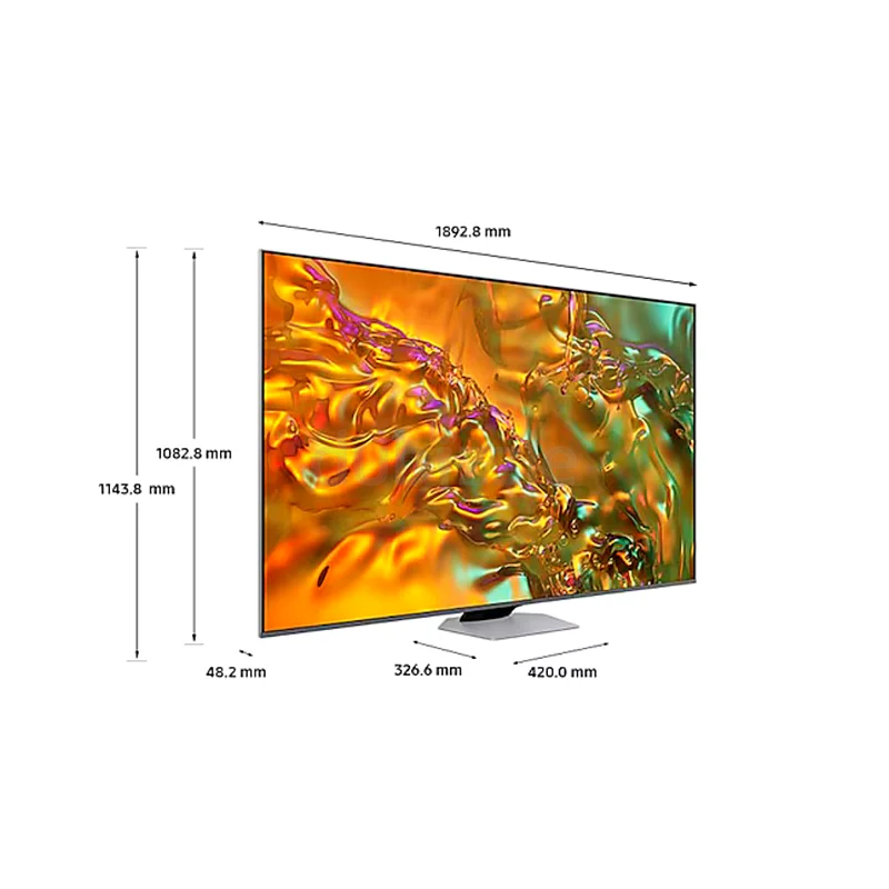 تلفزيون سامسونج الذكي Q80D QLED بحجم 85 بوصة، بدقة 4K، مع إضاءة مصفوفة كاملة مباشرة، وصوت دولبي أتموس، وتلفزيون للألعاب بحجم 85 بوصة ومعدل تحديث 120 هرتز63265094811137111