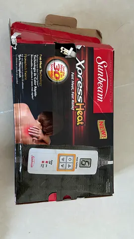 Sunbeam XpressHeat Electric Heating Pad - Fast Relief for Pain