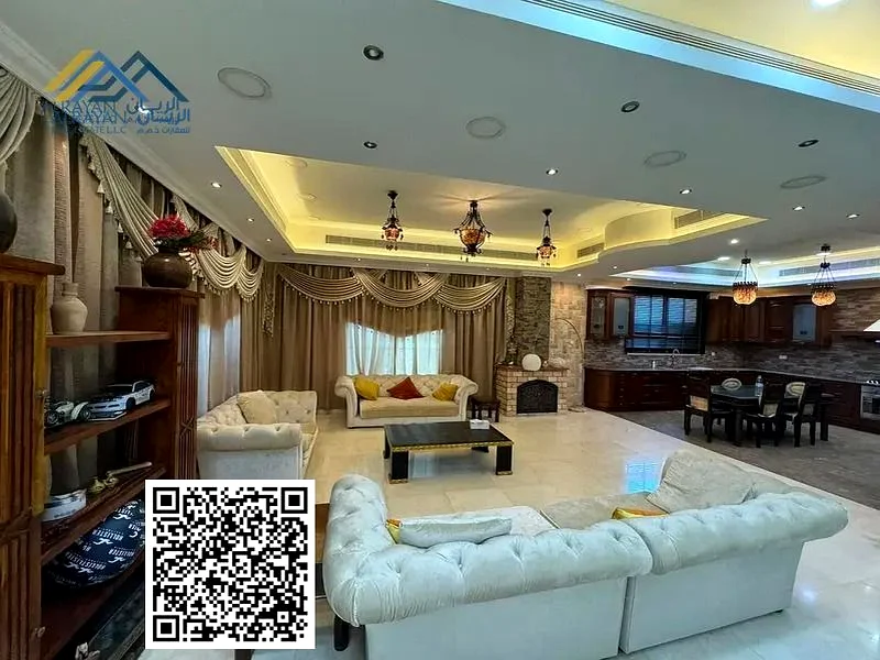 عيش براحة وفخامة في فيلا فاخرة مع غرفة ألعاب، وبركة سباحة كبيرة، ومصعد، ومفروشة بالكامل، جاهزة للسكن63720507250305110