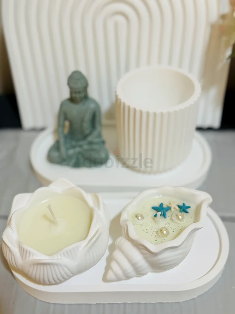 Charming Shell-Shaped Decorative Bowl with Pearls and Starfish63222338219779114