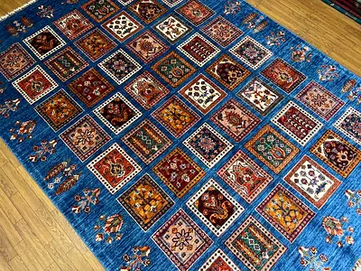 178 x 249 cm | New Handmade Beautiful Bakhtiar Blue Carpet