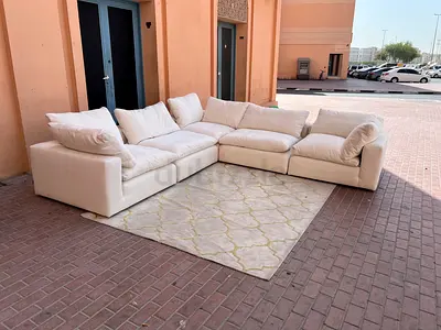 Marina home luscious Cloud Luxurious White Sectional Sofa – Perfect for Modern Living Rooms!