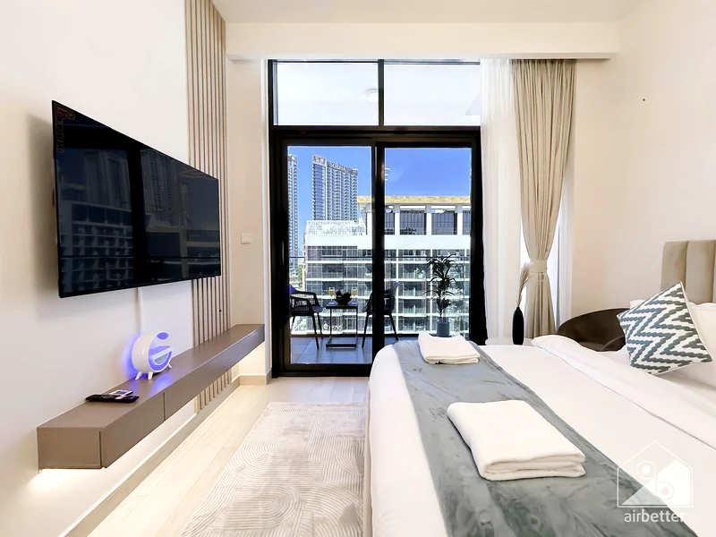 Modern Studio in Azizi Riviera | Prime Meydan Location! All Bills Included63832411402497114