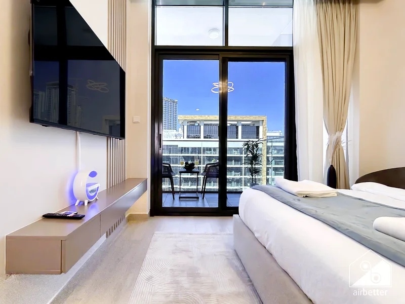 Modern Studio in Azizi Riviera | Prime Meydan Location! All Bills Included63832411402497112
