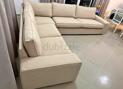 selling brand new condiiton ikea kivik corner sofa beige