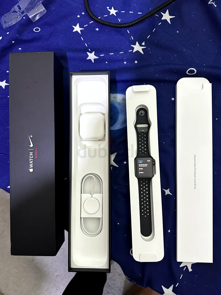Apple watch series3 nike edition 38mm space gray new not used before with new battery 100%63166176428675113