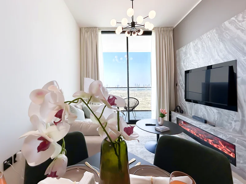 Stylish 1BR in Binghatti Corner, JVC | ALL BILLS Inc. + FREE Parking & Wifi63835683584131112