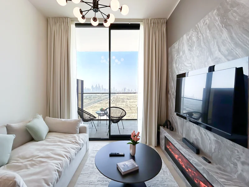 Stylish 1BR in Binghatti Corner, JVC | ALL BILLS Inc. + FREE Parking & Wifi63835683584131110