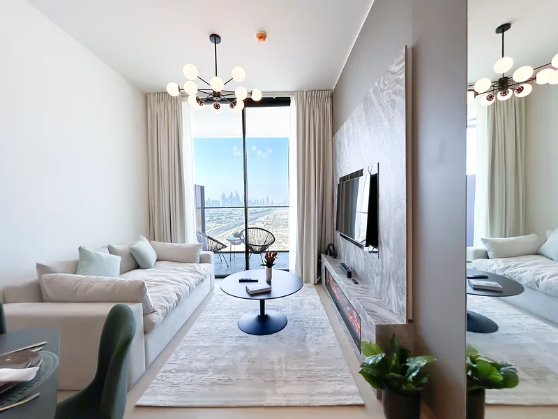 Stylish 1BR in Binghatti Corner, JVC | ALL BILLS Inc. + FREE Parking & Wifi63835683584131111