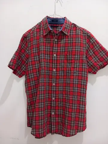 Stylish Plaid Linen Cotton Shirt for Men