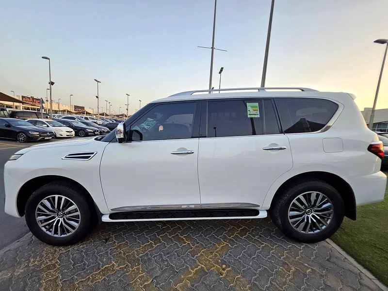 2,490 AED PER MONTH | NISSAN PATROL V6 PLATINUM 2021 | GCC SPECS | ORIGINAL PAINT | LOW MILEAGE!63158341517825114