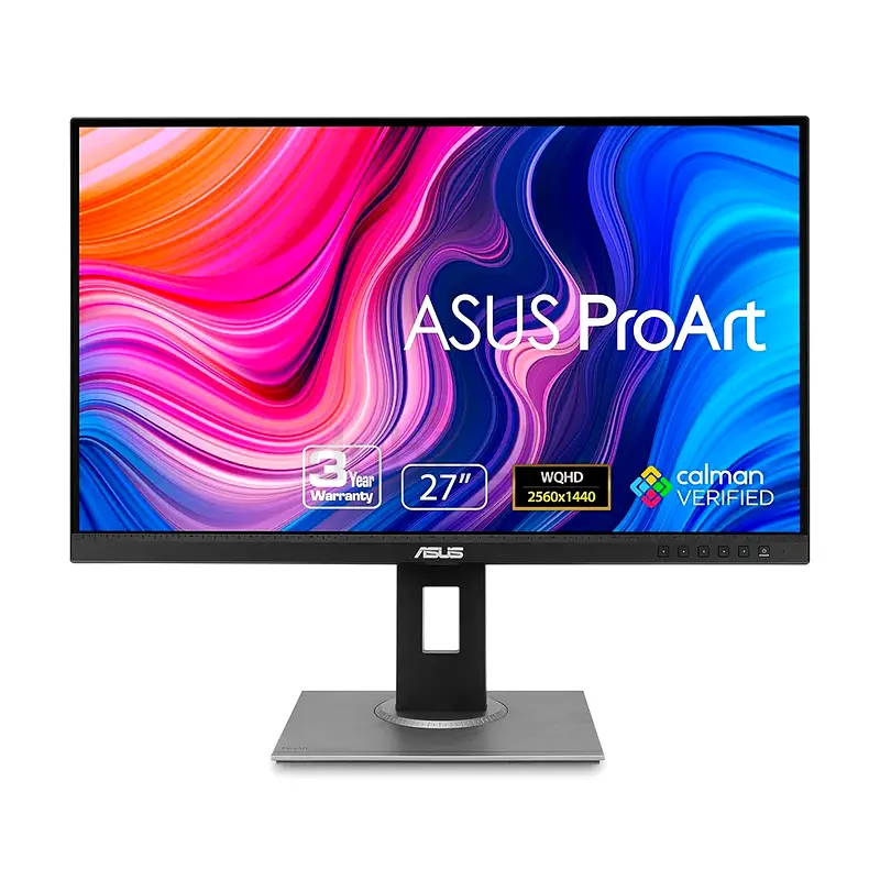 ASUS ProArt Display PA278QV 27” WQHD (2560 x 1440) Monitor, 100% sRGB/Rec. 709 ΔE 2, IPS, DisplayP