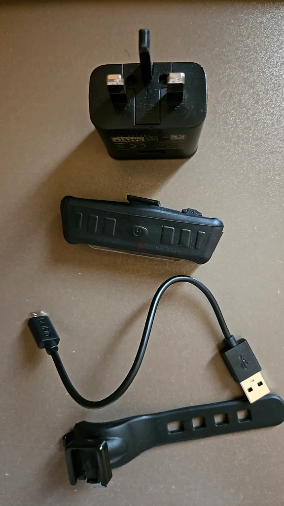 Bike light white and red with Charger  USB Cable632426890259221125