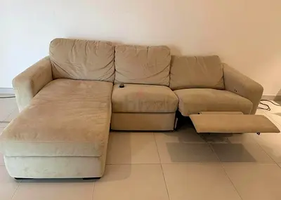 pottery barn power recycliner sofa lshape