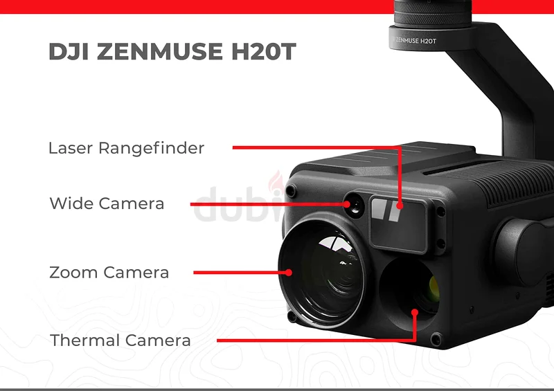 DJI Zenmuse H20T - حمولة متكاملة متعددة المستشعرات (تكبير + حراري + مقياس مدى بالليزر)63242171971457112