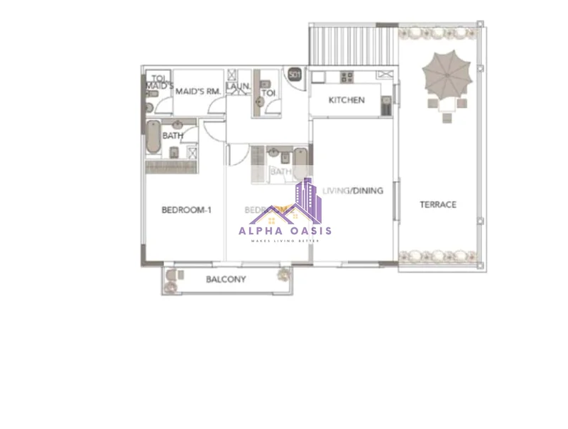 No Commission | 2br+Maid | Prime Location63980030152962112