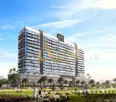 Spacious 1BR | Partially Furnished | Azizi Grand | Dubai Sports City